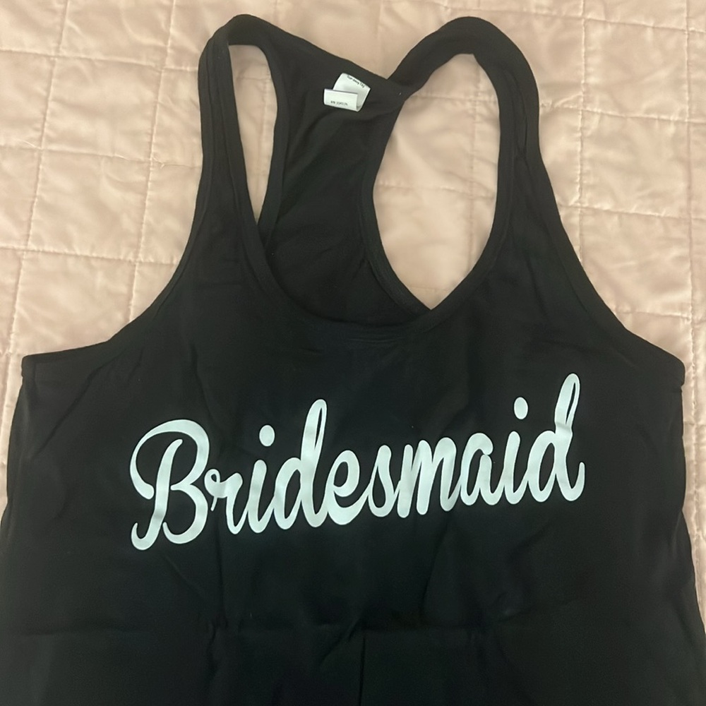 “Bridesmaid” Razorback Tank - Picture 3 of 7